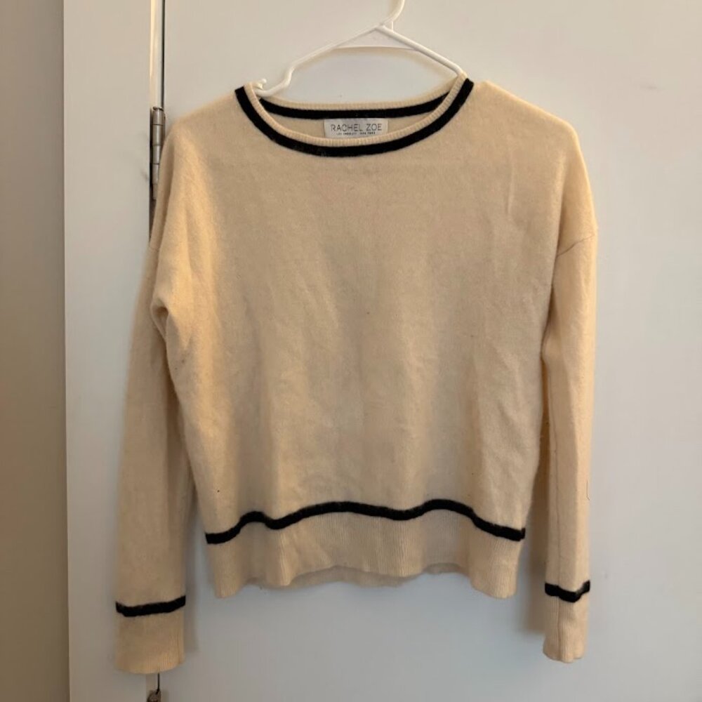 Rachel Zoe - 100% Cashmere Sweater - white - Fit is Small - SM
